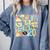 Retro 80s Nostalgia 1980s Throwback Party Costume Comfort Colors Sweatshirt Denim
