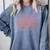 Retro Grow In Grace Wildflower Book Christian Bible Verse Comfort Colors Sweatshirt Denim