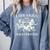 Retro Libraries Are For Everyone Racoon Reading Book Lover Comfort Colors Sweatshirt Denim