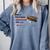 Retro Nostalgia 1980s Love Graphic Comfort Colors Sweatshirt Denim