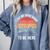 Retro I Put My Book Down To Be Here For Book Lover Comfort Colors Sweatshirt Denim