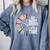 Retro So Many Books Little Time Book Clock Reading Comfort Colors Sweatshirt Denim