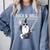 Rock & Roll Wizard Music Nostalgia Comfort Colors Sweatshirt Denim