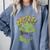 Rugrats Reptar Distressed Comic Book Style Cartoon Comfort Colors Sweatshirt Denim