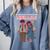 Running Together Always Connected Anime Nostalgia Message Comfort Colors Sweatshirt Denim