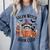 Salem WItch Book Club Halloween Raccoon Witch Reading Book Comfort Colors Sweatshirt Denim