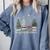 Seasons Readings Christmas Tree Book Lover Comfort Colors Sweatshirt Denim