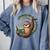 Sloth Reading a Book Lazy Sloth Bookworm Comfort Colors Sweatshirt Denim