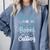 Snow Is Falling Books Are Calling Comfort Colors Sweatshirt Denim