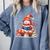 Snowman Reading Books Lovers Christmas Librarian Bookworm Comfort Colors Sweatshirt Denim