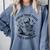 Spread Those Pages Like A Good Girl Skeleton Floral Book Comfort Colors Sweatshirt Denim