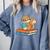 Squirrel Reading Book Glasses Bookworm Librarian Comfort Colors Sweatshirt Denim