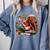 Squirrel Reading a Book Lover Bookworm Comfort Colors Sweatshirt Denim