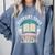 Support Your Local Library Book Lovers Comfort Colors Sweatshirt Denim