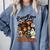 Support Your Local Trick Or Treaters Retro Spooky Nostalgia Comfort Colors Sweatshirt Denim