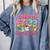 Survived 67 Days Of School Ice Cream Drip Apple Pencil Book Comfort Colors Sweatshirt Denim