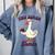 Teacher Silly Goose Reading Book Teaching Tiny Human Tamer Comfort Colors Sweatshirt Denim