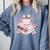 Teacher Valentine's Day All Booked For Valentines Reading Comfort Colors Sweatshirt Denim