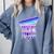 Temporal Trends Vaporwave Style Retro Nostalgia Look Comfort Colors Sweatshirt Denim
