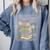 History Month Books Retro Black African Teacher Women Comfort Colors Sweatshirt Denim