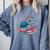 Turtle Bookworm Reading Book Bookworm Book Nerd Cute Graphic Comfort Colors Sweatshirt Denim