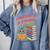 Unearth A Story Cute Turtle Reading Books Librarian Comfort Colors Sweatshirt Denim