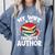 My Wife Is My Favorite Author Book Writer Comfort Colors Sweatshirt Denim