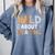Wild About Reading Animal Bookworm Library Book Lover Reader Comfort Colors Sweatshirt Denim
