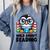 Wild About Reading Book Lover Penguin Comfort Colors Sweatshirt Denim