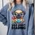 Wild About Reading Book Lover Pug Dog Comfort Colors Sweatshirt Denim