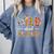 Wild About Reading Books Reader Teachers Kids Librarian Comfort Colors Sweatshirt Denim