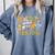 Wild About Reading Kid Love Wild Animal Books Back To School Comfort Colors Sweatshirt Denim