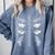 Wingspan Matters For Book Lover Comfort Colors Sweatshirt Denim