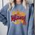 In My Wizard Era Groovy Bookish Fantasy Reader Book Lover Comfort Colors Sweatshirt Denim