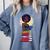 Woman And Books Stack Afro Girl Reading Lover Comfort Colors Sweatshirt Denim