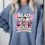 Women Read Your Heart Out Valentine's Day Teacher Book Comfort Colors Sweatshirt Denim