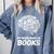 Women's My Brain Runs On Books Reading Bookworm Men Women Comfort Colors Sweatshirt Denim