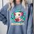 Women's Readsolotl Kawaii Axolotl Reading Book Lover Comfort Colors Sweatshirt Denim