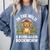 Women's Wild About Reading Book Reader Lion Zoo Animals Kids Comfort Colors Sweatshirt Denim