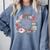 Xmas Tis The Season To Be Reading Books Pajamas Comfort Colors Sweatshirt Denim