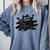 Yk2 Grunge Scary Cat With Tail Tomboy 90s Nostalgia Indie Comfort Colors Sweatshirt Denim