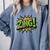 ZING Comic Book Retro Artwork – Cartoon Collector Comfort Colors Sweatshirt Denim