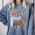 Zoo Animals Wild About Reading Books Reader Lover Librarian Comfort Colors Sweatshirt Denim