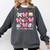 100 Days Of School Coquette Bow School Bus Pencil Books Comfort Colors Sweatshirt Pepper