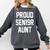 2019 Senior Aunt SEN19R Class Graduation Party T Shirt Comfort Colors Sweatshirt Pepper
