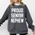 2019 Senior Nephew SEN19R Class Graduation Party T Shirt Comfort Colors Sweatshirt Pepper