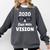 2020 A Class With Vision Perfect Eyesight Graduation T Comfort Colors Sweatshirt Pepper