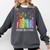 8647 Foxtrots Tangos Deltas Book Flower Resist Book Lovers Comfort Colors Sweatshirt Pepper
