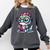 Adorable Book Lover Basilisk With Reading Glasses Cute Comfort Colors Sweatshirt Pepper