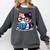 Adorable Book Lover Calico Cat With Reading Glasses Cute For Men Women Kids Comfort Colors Sweatshirt Pepper